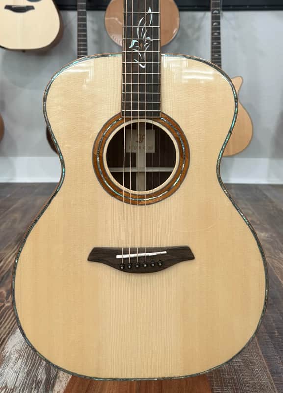 Furch Red OM-LR Alpine Spruce/Rosewood Koa Binding Abalone Purfling Hardshell Case image 1