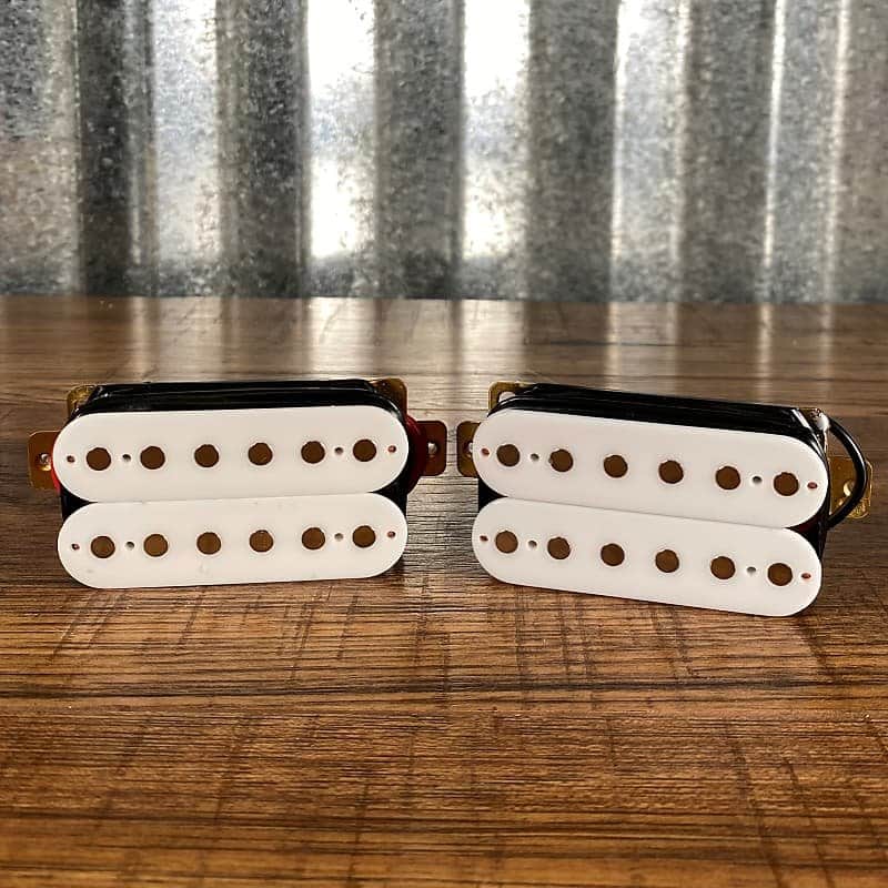 Guitar Project Parts Humbucker Pickup Set White image 1