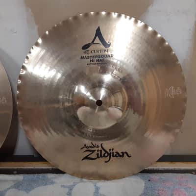 Zildjian 14" A Custom Mastersound Hi-Hat Cymbals (Pair) 1999 - Present - Brilliant image 8
