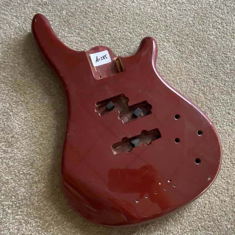 Glossy Red 4 String Precision P Bass Style Body image 1