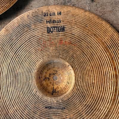 ORIGINAL Bosphorus FAT HATS Hihats 14” 910 1050 g Stanton Moore! LIGHT Smooth! Beautifully Mellowed image 6
