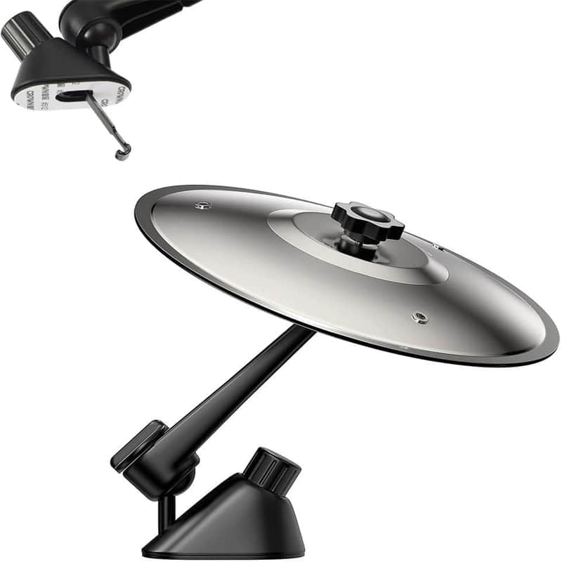 Car Cymbal Air Vent, Car Crash Cymbal Mini Metal Drum Decompression Toy for Stress Relief Funny Musical Instruments Gadget for Drummer Music Lovers Gift image 1