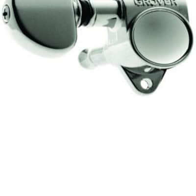 GROVER MACHINE HEADS 102N Rotomatic Nickel 3 + 3 per side Guitar Tuning Tuners image 2