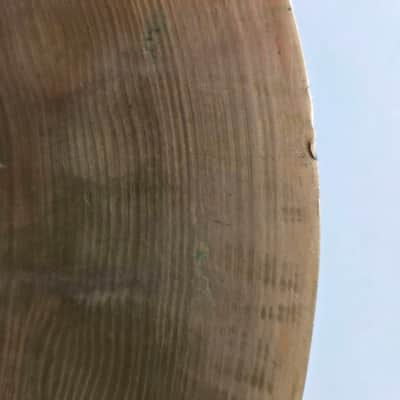 Vintage 13" Unstamped Hi Hat Pair Deep Hammering Small Hole 1023g 1004g image 12