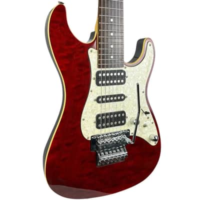 Schecter Japan Progauge 7-String PS600 - Translucent Cherry image 2