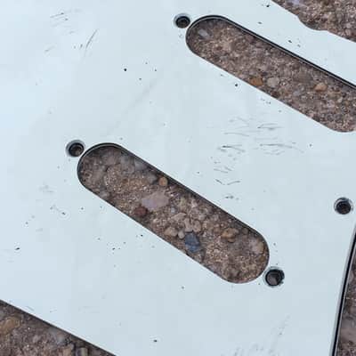 Lefty Vintage Fender 1962 Reissue Mint Green Strat Guitar Pickguard 3-ply Aged Relic image 7