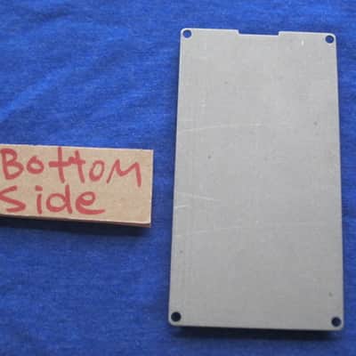 used genuine Boss Blue Label Japan Bottom Plate MISSING Serial Number (from 1990) - center area of back edge has cut out for power jack (was originally from a DD-3 pedal) NO pedal / NO other items / NO screws image 11
