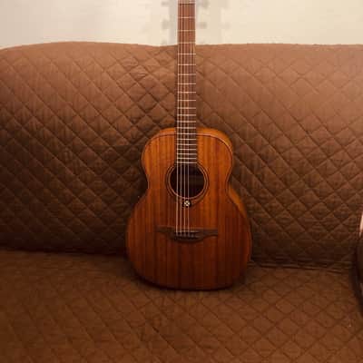 Lag TRAVEL-KAE Travel Series Massive Khaya Top & Neck 6-String Acoustic-Electric Guitar w/Soft Case image 2