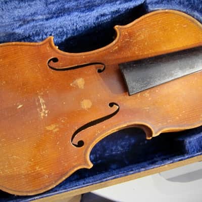 German Wolfgang Romer 4/4 Violin Joseph Guarnerius Markneukirchen Germany Circa-1930s-1940s-Light Brown Varnish image 5