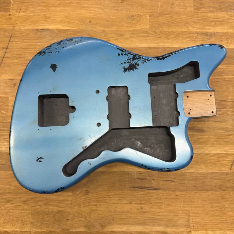 Kohlin Guitars JZ Offset replacement body Nitro Aged Lake Placid Blue Made in Sweden image 1
