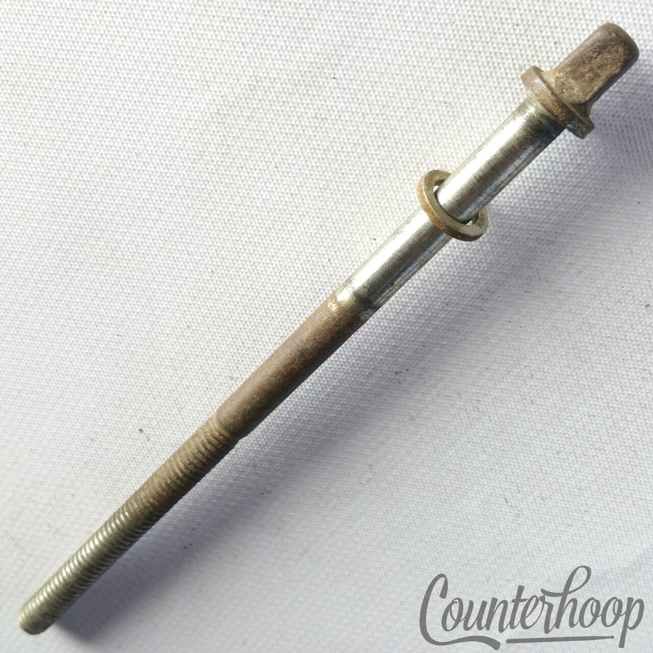 Ludwig/Leedy 4 1/4" Tension T-Rod Snare/Tom Drum Nickel Plating Vintage 40s-50s — main photograph