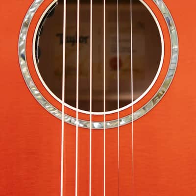 Taylor Doyle Dykes Signature Model Grand Auditorium Acoustic/Electric Guitar - Translucent Orange with Aerocase image 12
