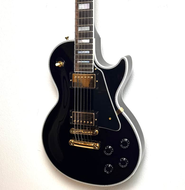 Gibson Custom Shop Les Paul Custom 2021 - Ebony w/ Gold Hardware image 1