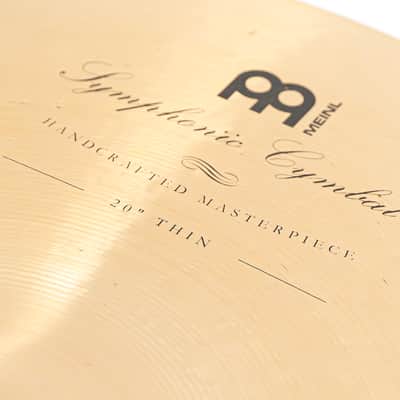 MEINL 20" Symphonic Thin Cymbals - Lightweight, Quick Decay & Dark Tonality image 3