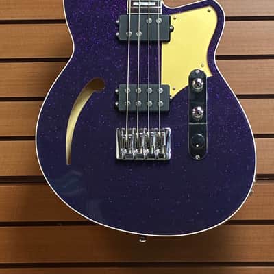 Reverend Linh Le Signature Lil Linhbacker in Purple Sparkle w/2 Tone Soft Case New Blem image 2