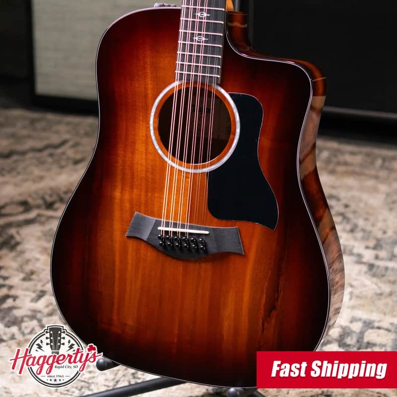 Taylor 260ce-K DLX Doce Doble Acoustic/Electric Guitar with Hardshell Case - Factory Demo image 1