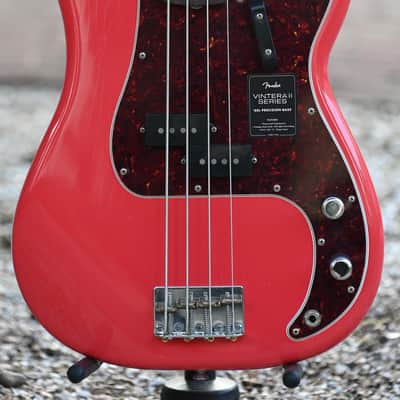Fender Limited Edition Vintera II Road Worn '60s Precision Bass - Fiesta Red image 1