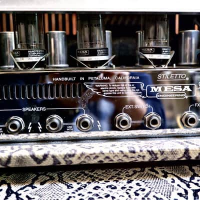 Mesa Boogie Stiletto Trident II Head and 4x12" Cabinet -2011-2012- Snakeskin - Ultra Rare image 22
