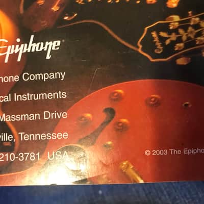 Epiphone  Guitar Manual in Color 2003 image 2