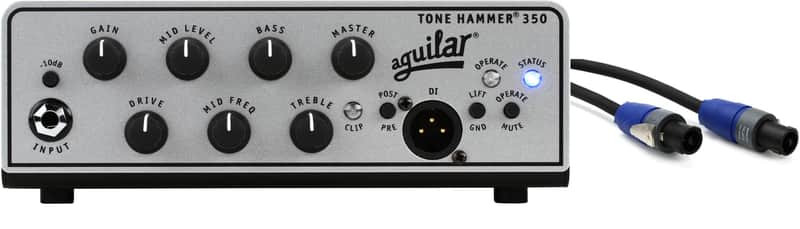 Aguilar Tone Hammer 350 - 350-watt Super Light Head Bundle | Reverb