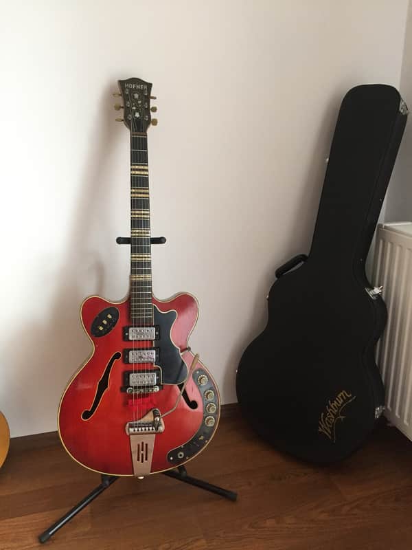 Hofner 4571/E3 Verythin GUITAR 1965-1966 Cherry image 1