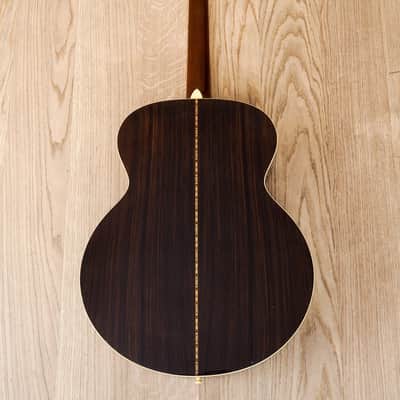 1970s Matao MW-405 Jumbo Vintage Acoustic Guitar Spruce Rosewood Hoshino Japan w/ Case image 3