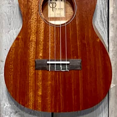 Teton TB003 Baritone Natural Mahogany, Great Ukulele for Beginner or Pro, Support Small Business image 1