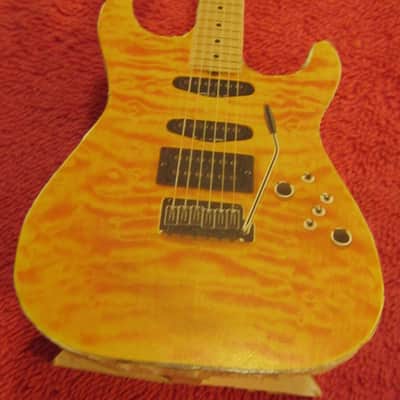 Handmade Guitar display 2000's - Gloss yellow/foam board image 6
