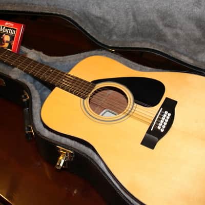 Yamaha FG-413S-12 Solid Spruce Top 12-String Acoustic Guitar Natural with TKL case image 3