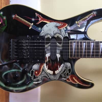 Samick Skulls And Snakes 80's-90's Carved Graphic | Reverb