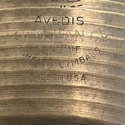 Zildjian A 1960s - B20 bronze 15” hats image 1