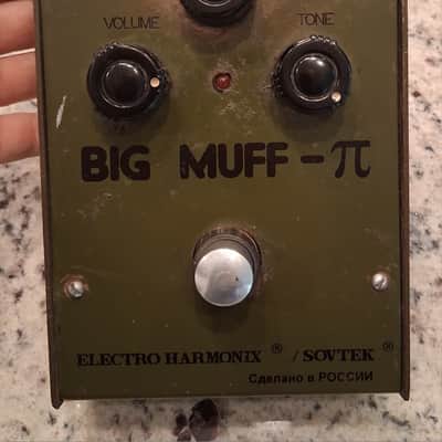 Electro-Harmonix SOVTEK Big Muff π Bubble Font 90s - Army Gree image 1