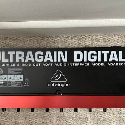 Behringer Ultragain Digital ADA8200 8-Channel Mic Preamp with AD/DA Converter 2013 - Present - Black / Red image 1