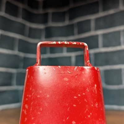 Red 7½" Cowbell – Bright, Cutting Tone – Live‑Ready Projection – Player‑Grade image 4