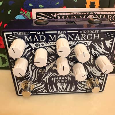 KHDK Electronics MAD MONARCH, GARY HOLT SIGNATURE PEDAL 2023 - Emerald jewel-tone metallic blue image 8
