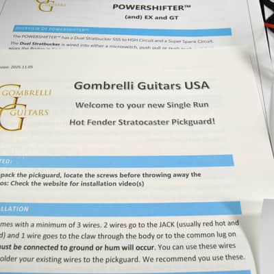 "WINGS OF CHANGE" Fender Loaded Stratocaster Pickguard Hot Wired PowerShifter™ image 7