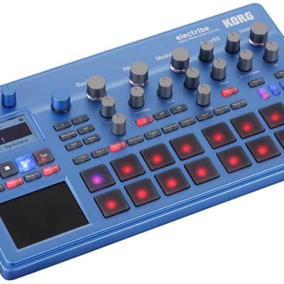 Korg ELECTRIBE2BL 16-Part Drum Machine with Analog Modeling, Velocity-Sensitive Pads and Effects image 2