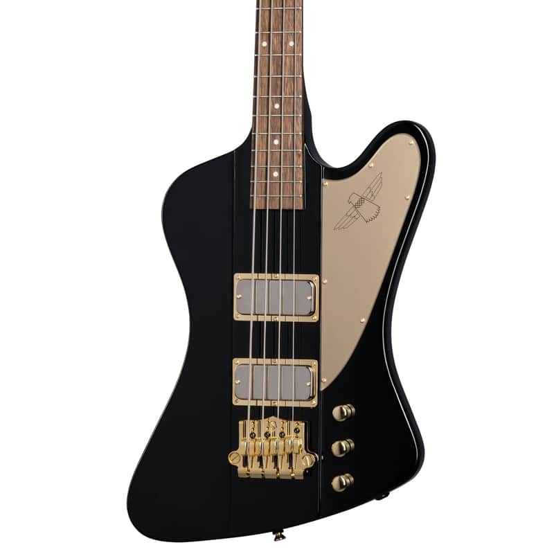 Epiphone Rex Brown Signature Thunderbird 4-String Bass w/ Hardshell Case - Ebony image 1