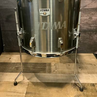 Tama Swingstar 16x16 Floor Tom Vintage 1980s - Misty Chrome image 2