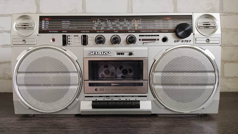 SHARP GF-5757 Rare Vintage Serviced Japan Cassette Deck Boombox Warranty image 1