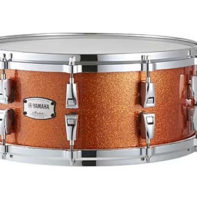 Yamaha AMS-1460 Absolute Hybrid Maple 14x6" Snare Drum - Orange Sparkle image 1