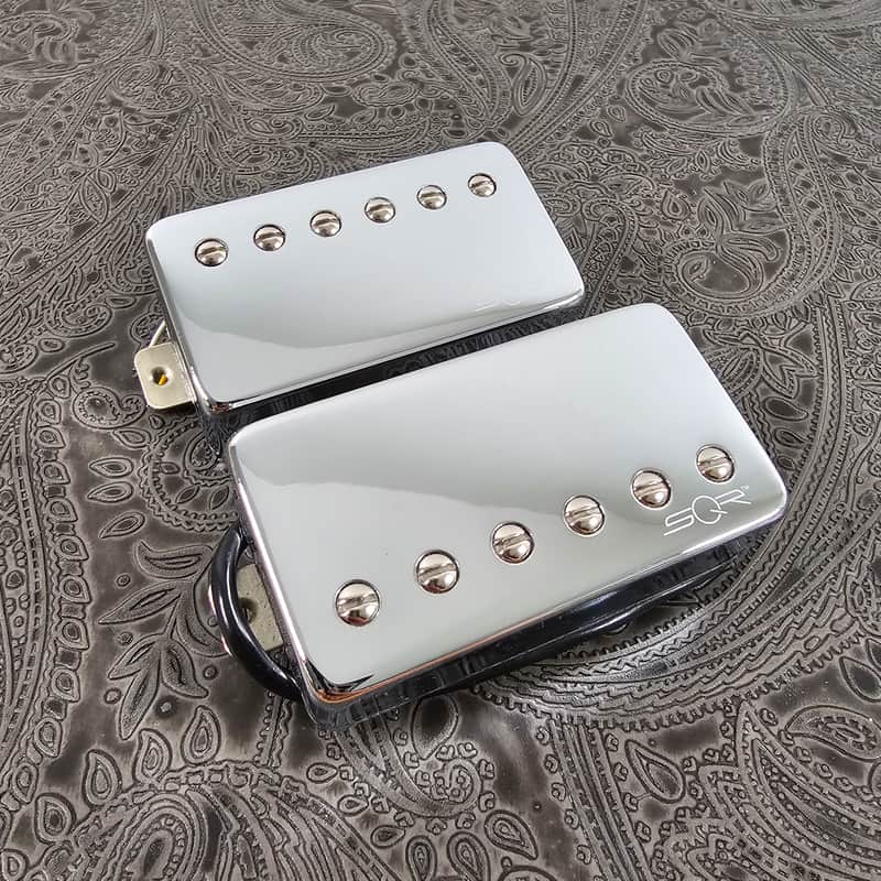 Fender Squier "Atomic" SQR series Humbucker Pickup SET in Chrome!  Neck & Bridge, Contemporary Jaguar HH. (SKU: A2-3-4) image 1
