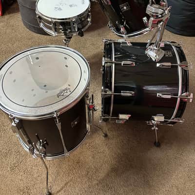 TAMA IMPERIALSTAR FOUR PIECE SHELL PACK - BLACK / WHITE image 3