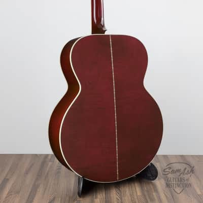 Gibson SJ-200 Standard Maple Acoustic-Electric Guitar — Wine Red image 3