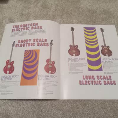 Vintage 1968 Gretsch Guitar, Bass, Amplifier Catalog! Rare, Original Case Candy, Paperwork! image 6