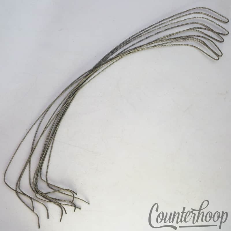 *Leedy 15" 10-Strand Snare Drum Coiled Metal over Cloth Wires Vintage 10s USA* image 1