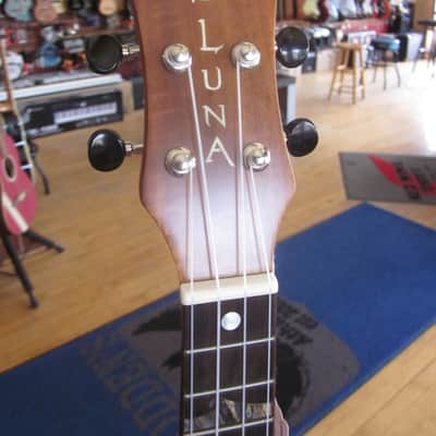 Luna High Tide Koa Soprano Acoustic Electric Ukulele UKE HTS KOA w/ Gig Bag image 6