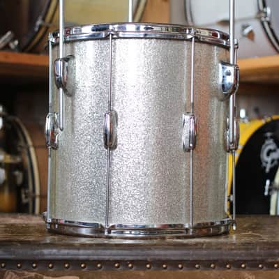 1960's Slingerland Jobbing outfit in Sparkling Silver Pearl 12x20 14x14 8x12 image 8