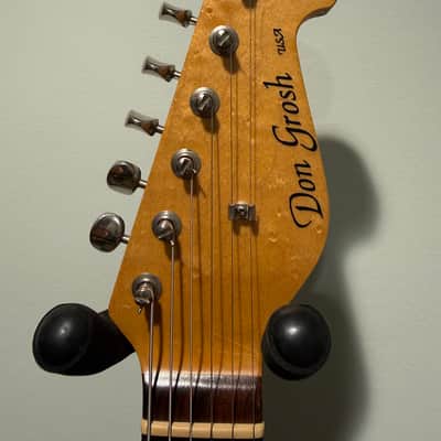 Don Grosh Bent top electric guitar hand made in the USA ohsc aged lake placid blue Trans blue image 6