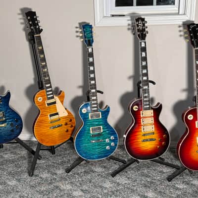 custom built Les Paul style guitar LP 2025 - red sunburst nitro image 10